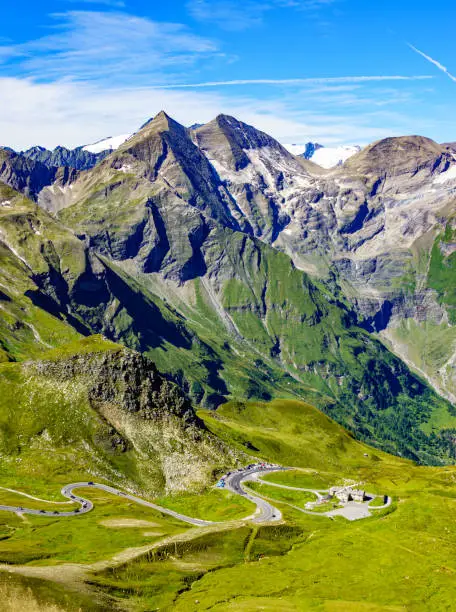 landscape at the Grossglockner mountain in austria - photo