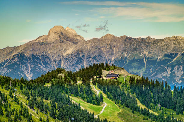 view from Schmitten mountain in Austria - near Zell am See - photo
