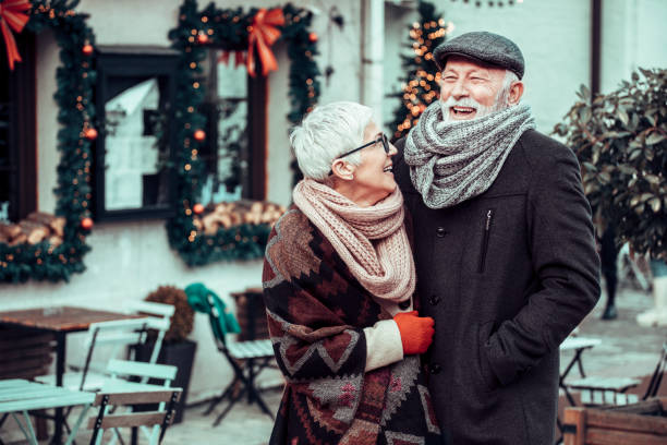 istock Beautiful senior couple during Christmas 1290703602