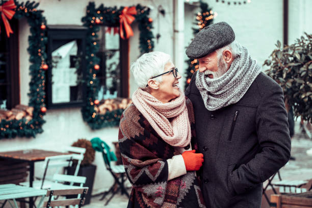 istock Beautiful senior couple during Christmas 1290703922