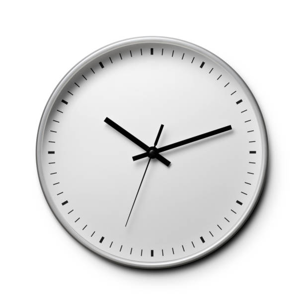 horloge sans nombres - deadline time clock urgency photos et images de collection