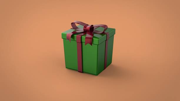 istock New Year and Christmas gift box with ribbon on background 3d render image 1290718031