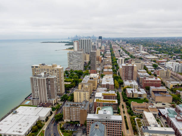 Aerial View of Chicago Skyline
