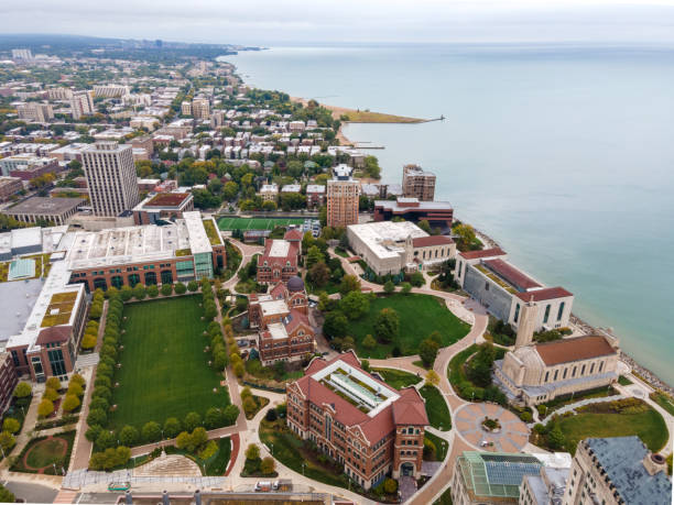 istock Aerial View of Chicago Skyline 1290719310
