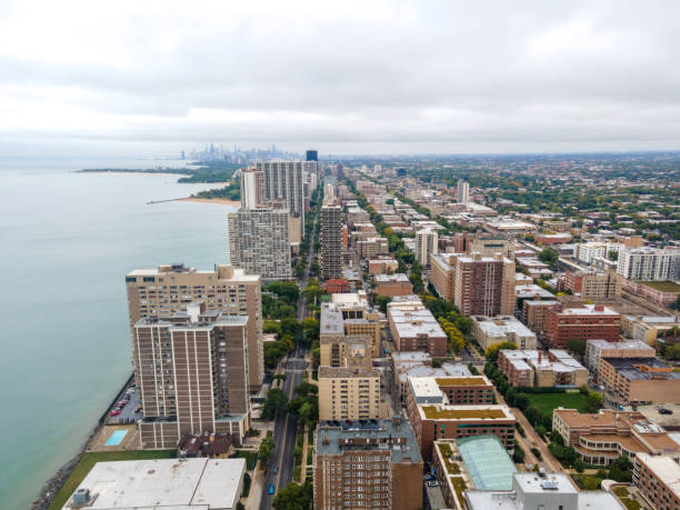 Aerial View of Chicago Skyline
