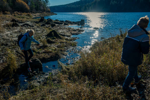 istock hiking at a lake in black forest in Germany 1290719408