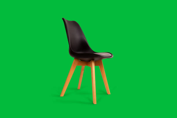 istock Chair isolated on chroma green screen. 1290720901