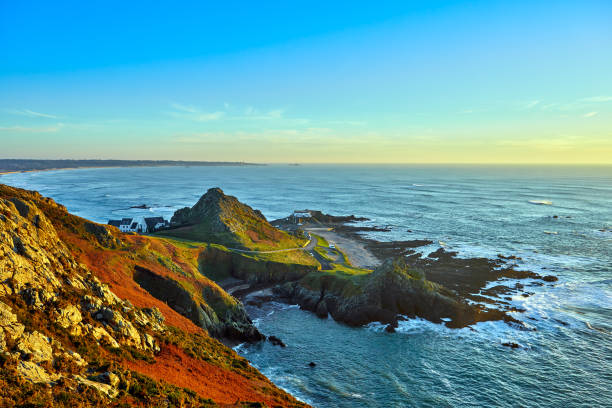 the etacq, jersey ci - jersey uk nature landscape imagens e fotografias de stock