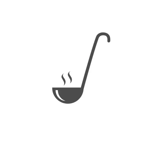 Vector illustration of Ladle Icon, Ladle Spoon Vector