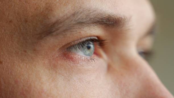 istock Close-up of a man's beautiful bright eyes 1290728051