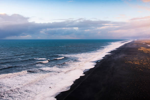 istock Black sand beach near Vik in South Iceland 1290730298