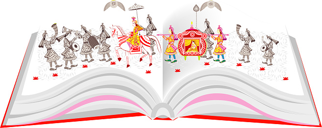 Indian  Hindu Wedding Invitation  Card,