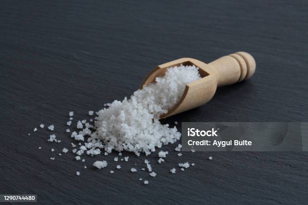 Flower Of Salt Of Guerande France Stock Photo - Download Image Now - Salt - Seasoning, Salt - Mineral, Flower
