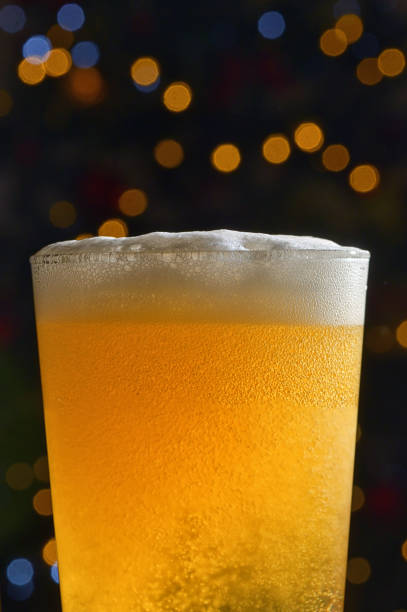 istock Closeup Pint Of Beer with Bubbles Shoot in Studio 1290747611
