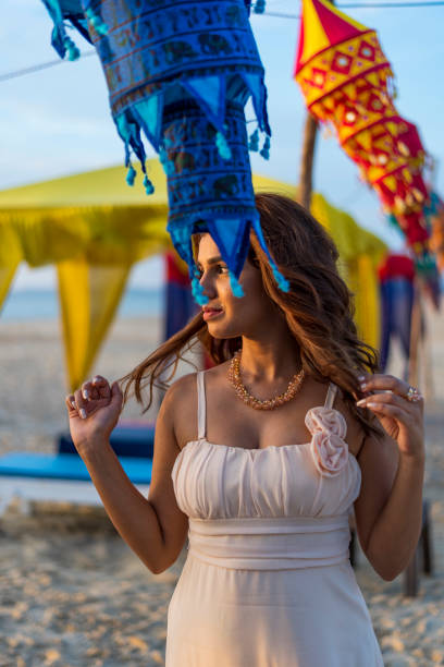 istock Model woman photoshoot in Goa 1290748685