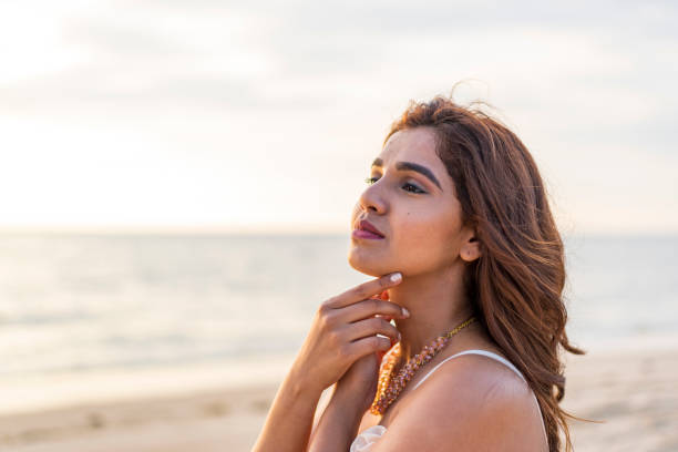 istock Model woman photoshoot in Goa 1290748709
