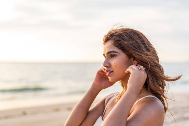 istock Model woman photoshoot in Goa 1290749202