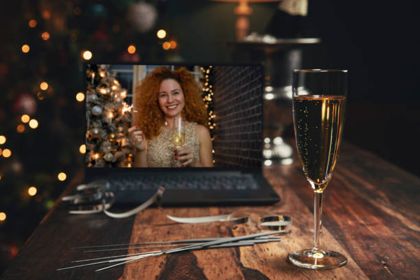 istock Celebrate Holidays with Champagne Online 1290749790