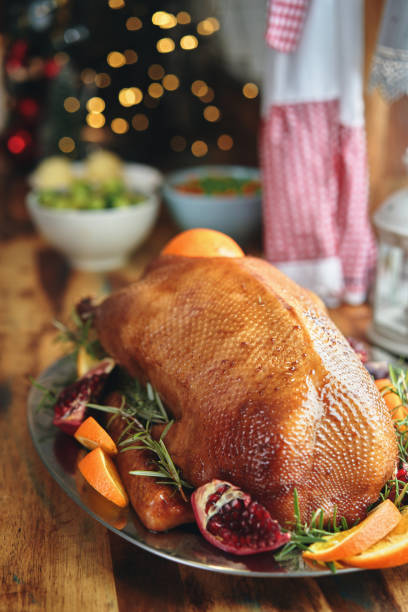 istock Traditional Christmas Duck Holiday Dinner 1290750439