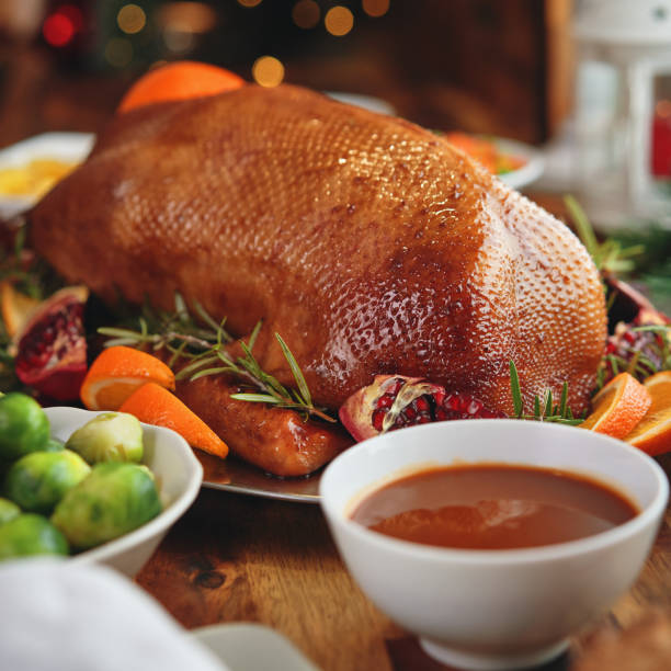 istock Traditional Christmas Duck Holiday Dinner 1290750523