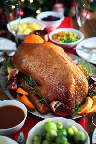 istock Traditional Christmas Duck Holiday Dinner 1290750579