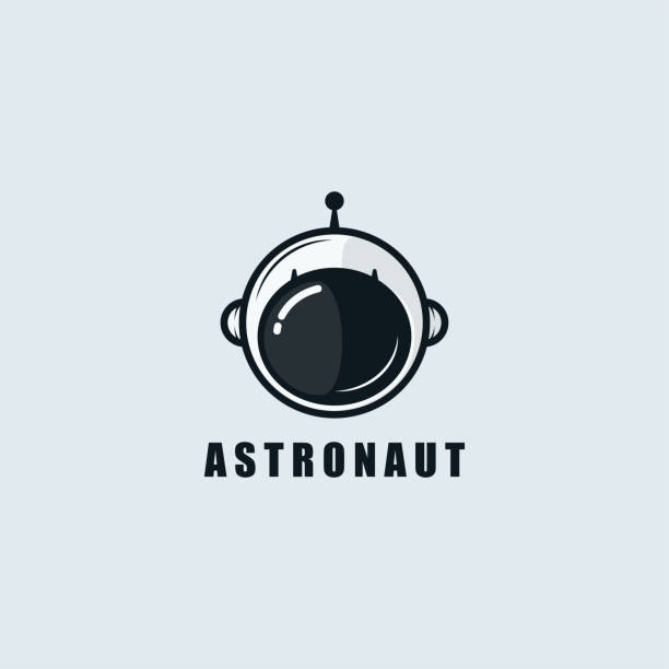 дизайн шаблона логотипа астронавта. векторная иллюстрация. абстрактный астронавт веб иконки и вектор логотип. - astronaut space helmet space helmet stock illustrations