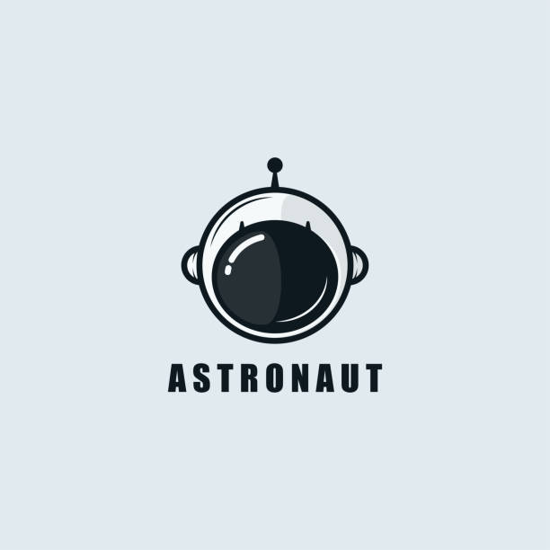 Astronaut logo template design. Vector illustration. Abstract astronaut web Icons and vector logo. Astronaut logo template design. Vector illustration. Abstract astronaut web Icons and vector logo. space helmet stock illustrations