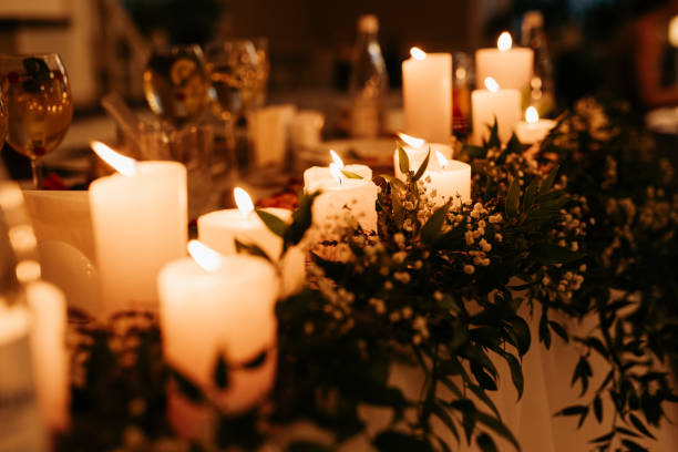 istock festive traditional candles on table 1290750926