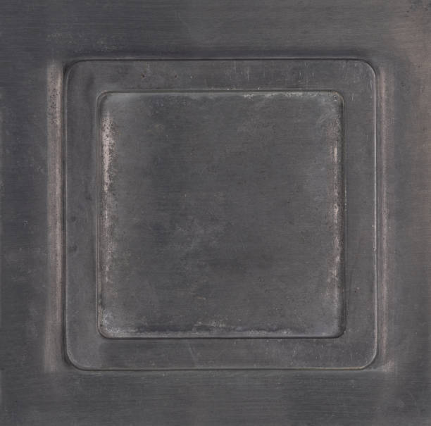 istock gray metal background and texture, abstract metal frame 1290750940