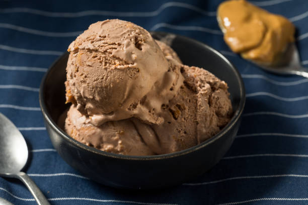 istock Homemade Chocolate Peanut Butter Ice Cream 1290751900