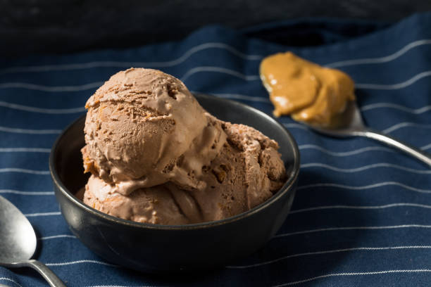 istock Homemade Chocolate Peanut Butter Ice Cream 1290752794
