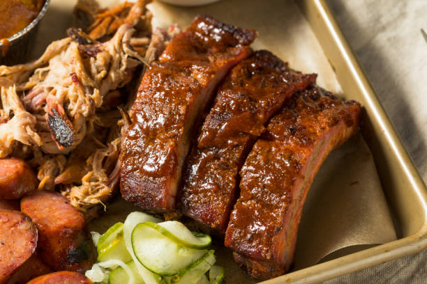 istock Homemade Barbecue Platter with Ribs 1290753213