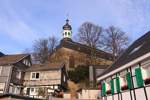 November 25, 2020, Solingen / Gräfrath: Historic buildings in the old town of Gräfrath, a district of Solingen in North Rhine-Westphalia