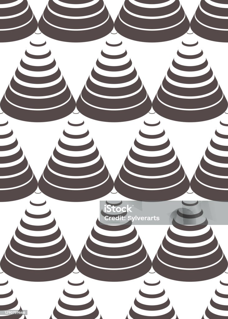 Diagonal Cone Pattern Vector Cones Op Art Seamless Vector Background Repeat Tiling Optical Illusion ...
