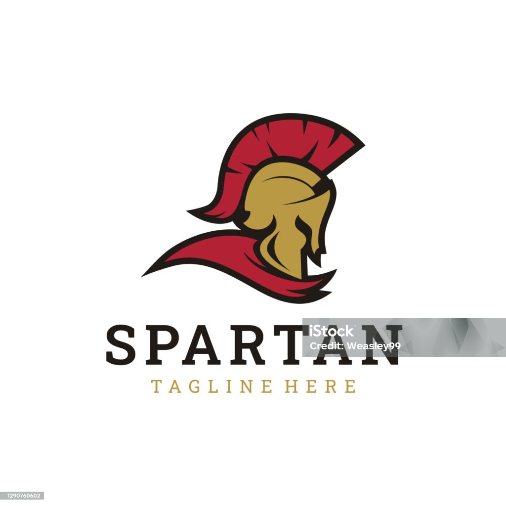 Sparta Or Spartan Helmet Logo Stock Illustration Sparta Greece Ancient