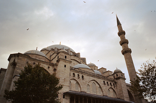 Scenic view of Hagia Sophia in Istanbul, Turkey
