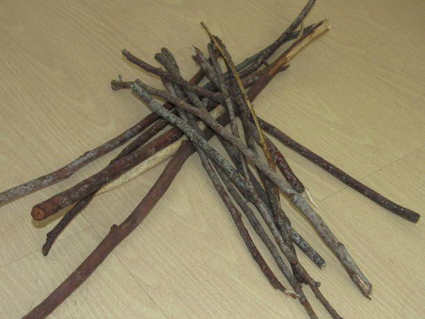 istock Wood sticks on a wooden floor 1290771803