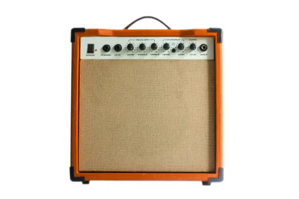 Photo of Orange Color Guitar Amplifier Sound System
