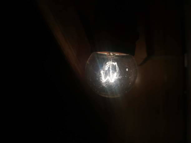 istock Incandescent bulbs are turned on at night. 1290804757