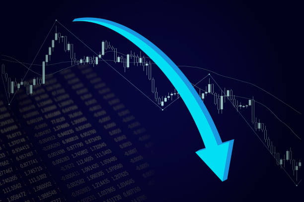 istock A chart reminiscent of a deteriorating economy. 1290807378