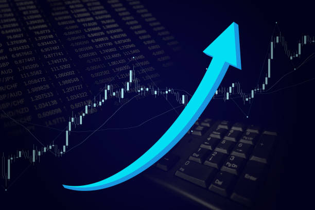 istock A chart reminiscent of a fast-growing economy. 1290807387