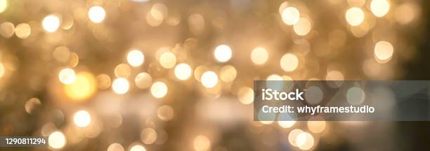 Abstract Blur Golden Glitter Sparkle Background Festive Background Concept Stock Photo - Download Image Now