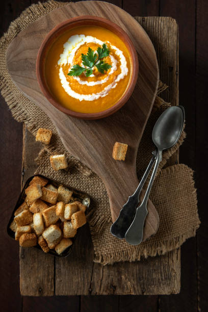 istock Carrot cream soup 1290816158