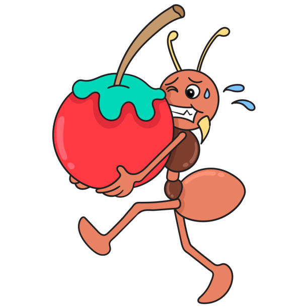 Ants Carrying An Apple Stock Photos, Pictures & Royalty-Free Images - iStock