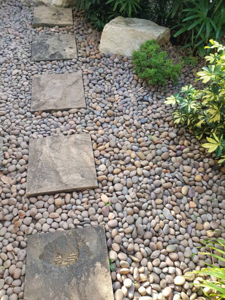 istock Garden paths sprinkled with small stones 1290825178
