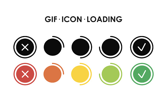 Loading Done Image Loading Progress Loading For Gif Vector Flat Illustration Sign On White ...