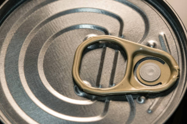 istock Top lid of a closed tin can 1290829807