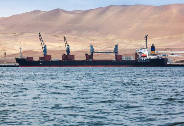 istock cargo ship in port, Paracas, Peru 1290834372