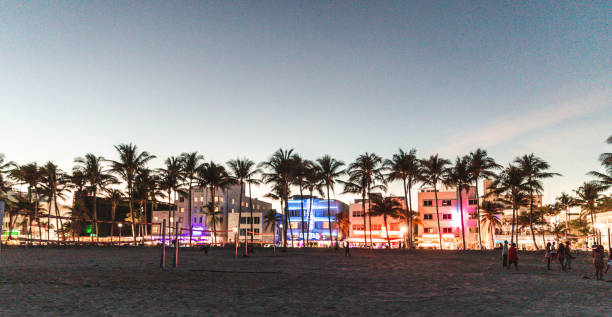 istock Miami Beach promenade at dusk 1290836461
