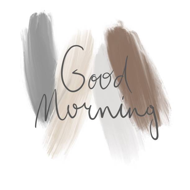 istock Good morning inscription. Abstract background in trendy pastel colors. 1290846856